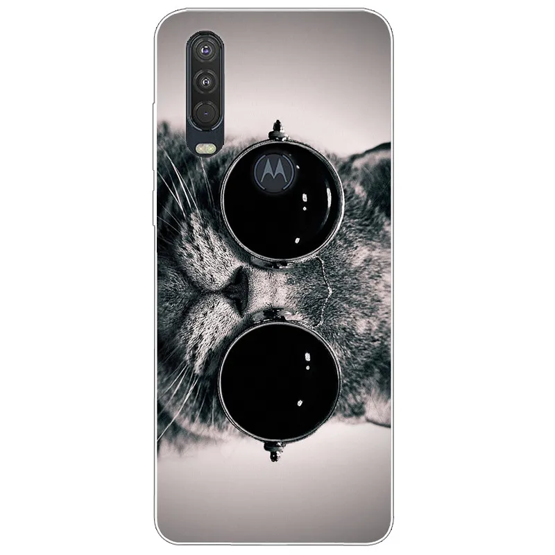 Чехол для Moto One Vision роскошный силиконовый мягкий ТПУ чехол Motorola Macro Case Capa Funda Action |