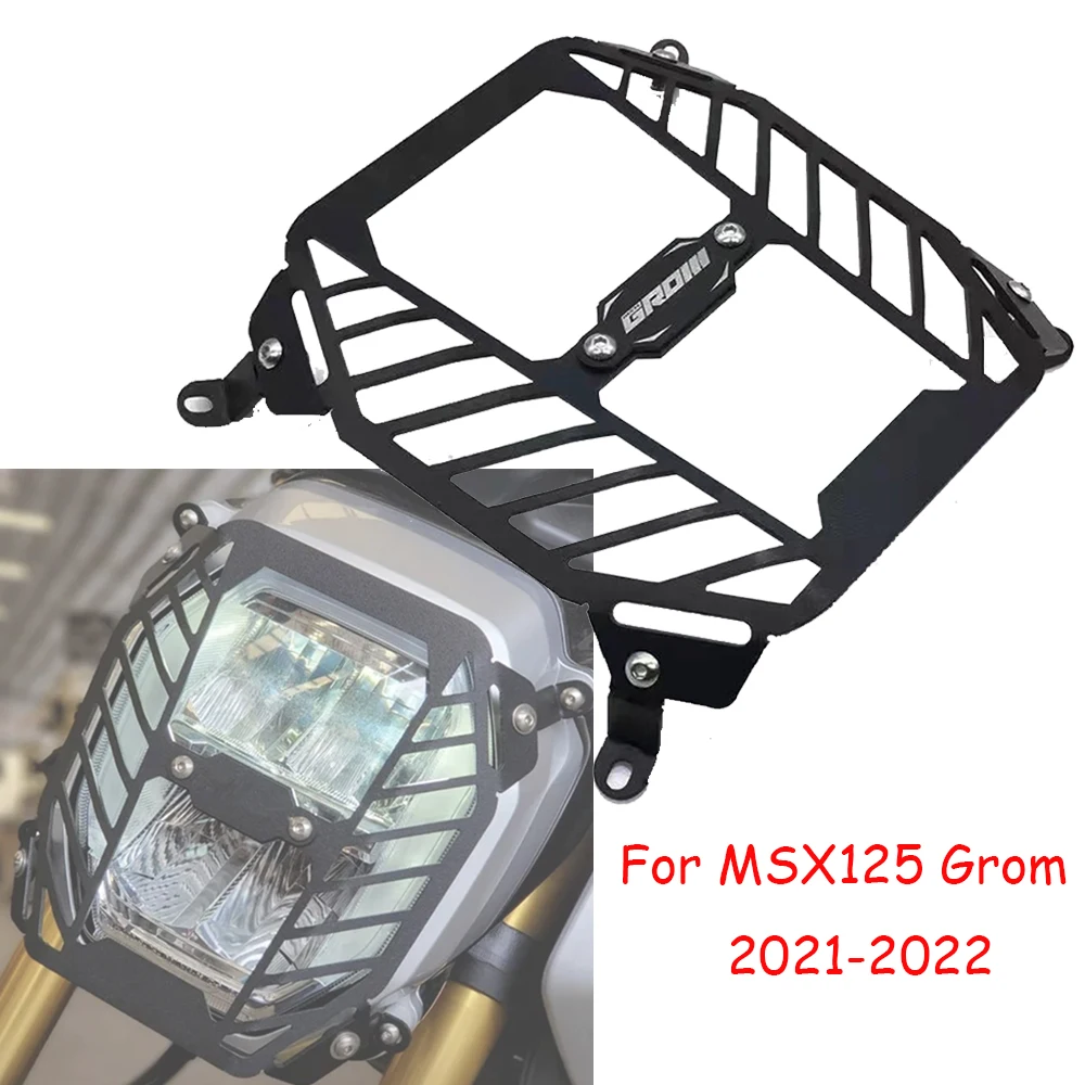 

Motorcycle Headlight Protector Guard Lense Cover Grill Headlight Cover Shield Protection For Honda MSX125 MSX 125 GROM 2021-2022
