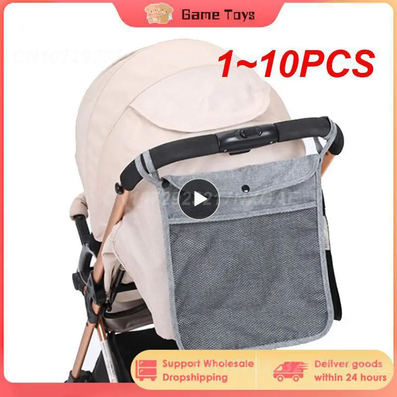 

Двухслойная подвесная сумка для детской коляски, сетчатый мешок для зонта, универсальная сумка для хранения детских бутылочек с водой, 1-10 шт.