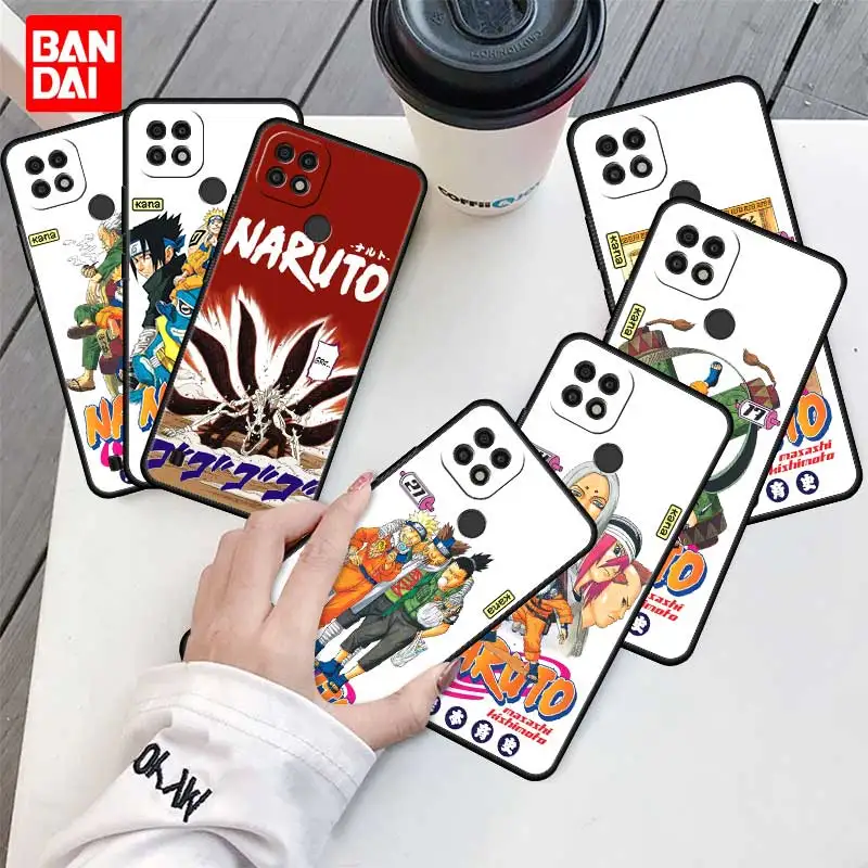 Naruto Manga Character Case for Realme C21 C21Y C25 C25s C15 C11 C17 C3 C3i C20 5 6 7i 8i 8 8Pro Narzo30A Silicone Cover Black