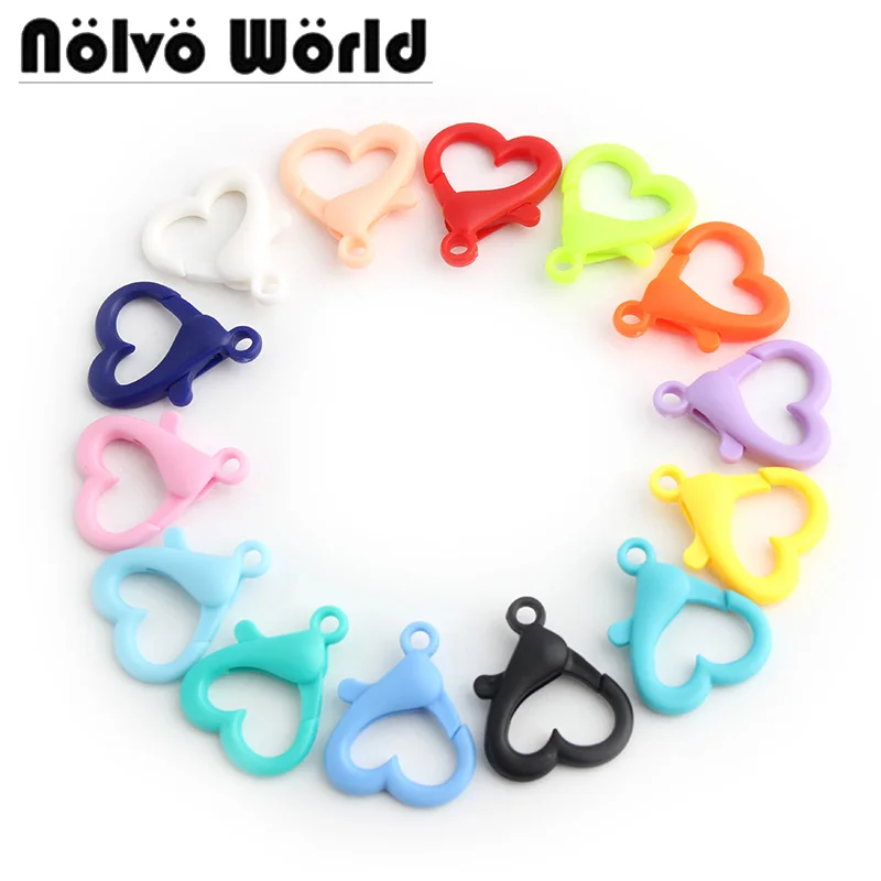 

10-50-100 Pieces 1g Lovely Plastic lobster swivel clasps Buckle key chain accessories Pendant Bag Painting Accessories