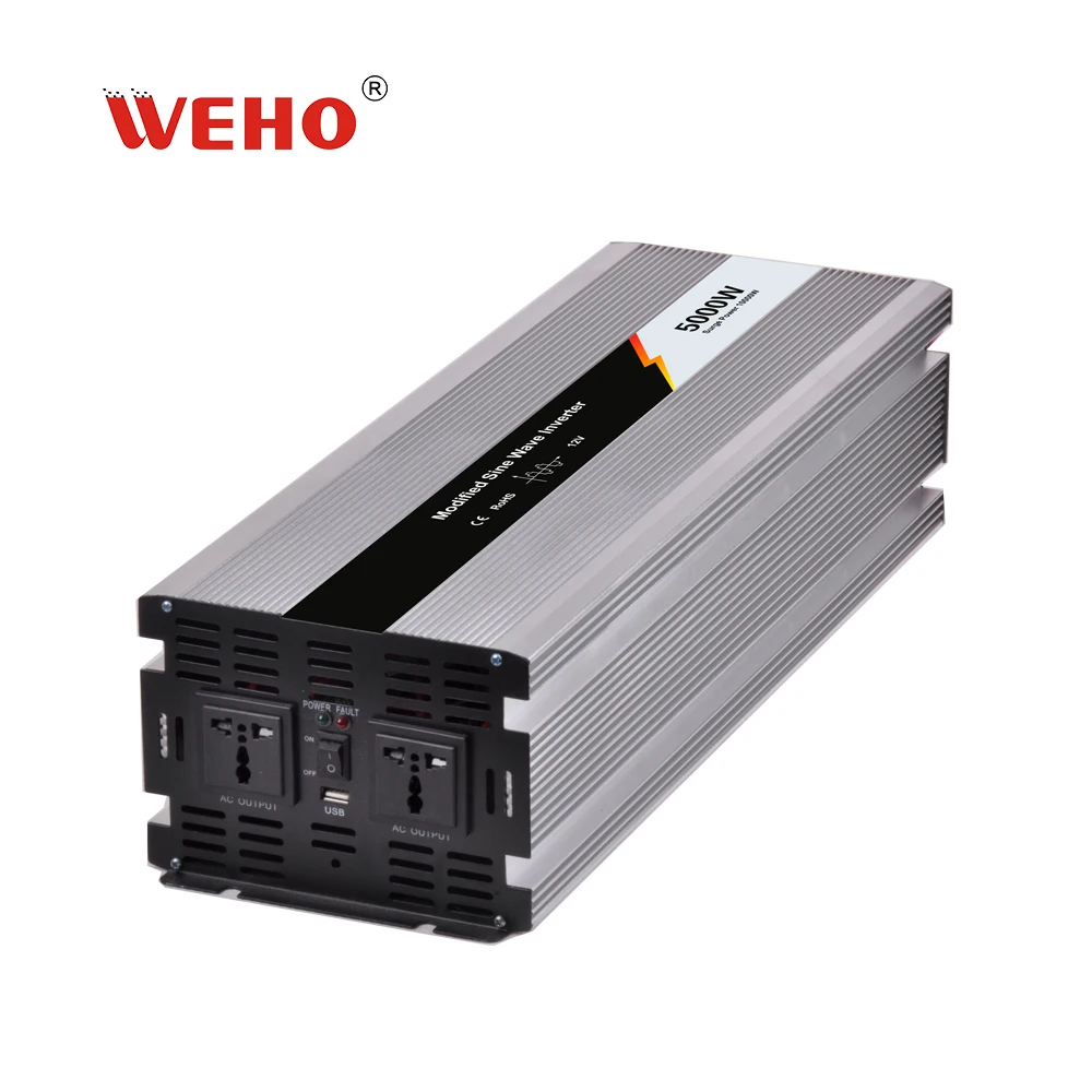 

(WHM-5000) CE Rohs 5000W 12v/24v/48v dc to ac 110v/230v Modified Sine Wave Power Inverter