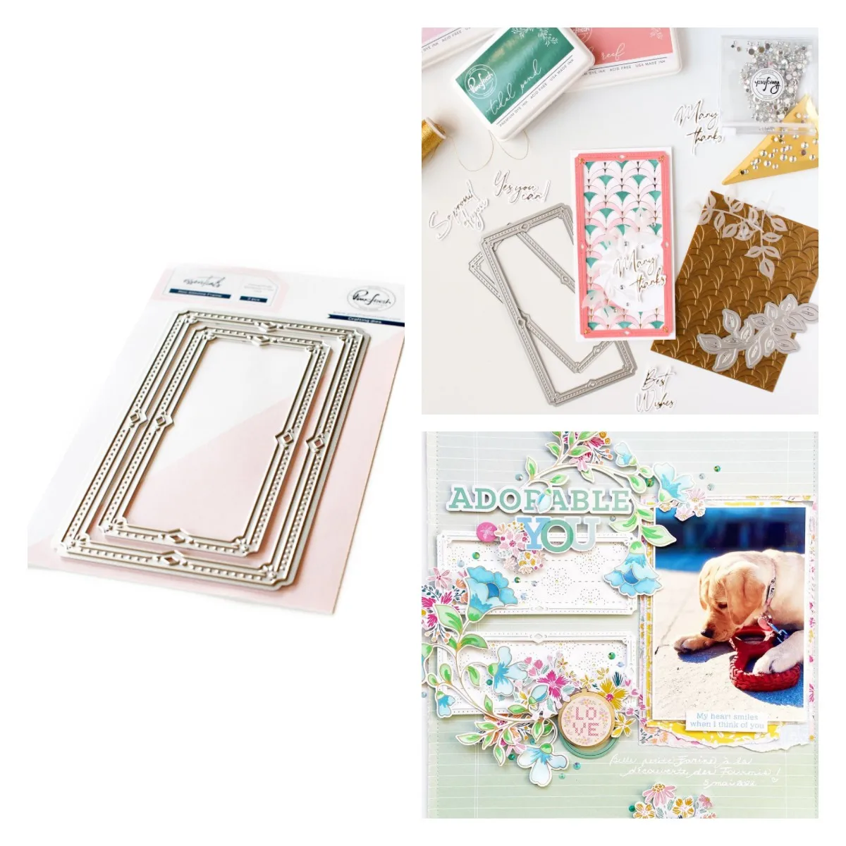 

Mini Slimline Frames Metal Cutting Dies Scrapbook Embossed Paper Card Album Craft Template New For 2022 Arrive Hot