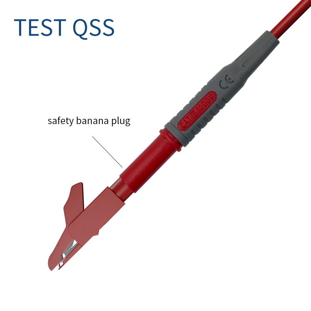 QSS 10 шт. 4 мм изоляционные зажимы типа крокодил металлический зажим для проводов