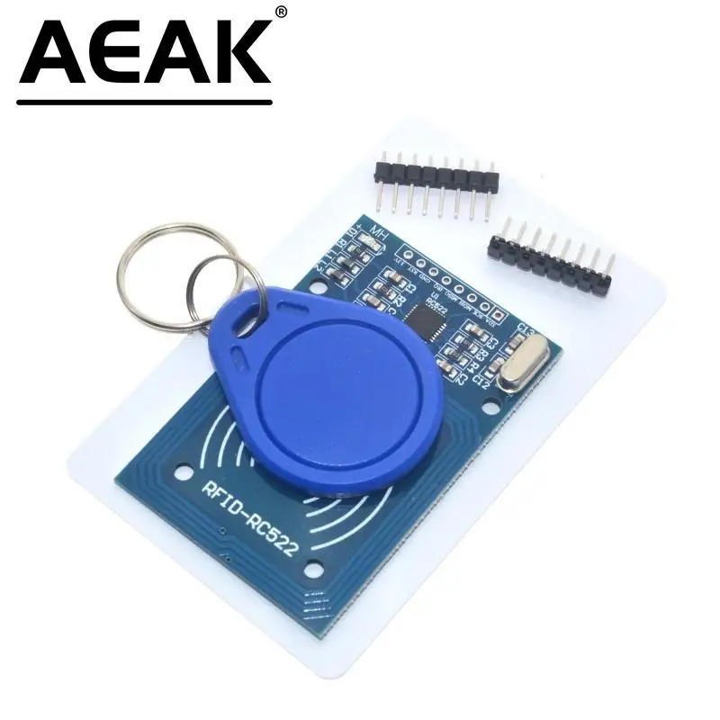 AEAK RFID модуль RC522 наборы S50 13,56 МГц 6 см с бирками SPI запись и чтение для arduno uno 2560