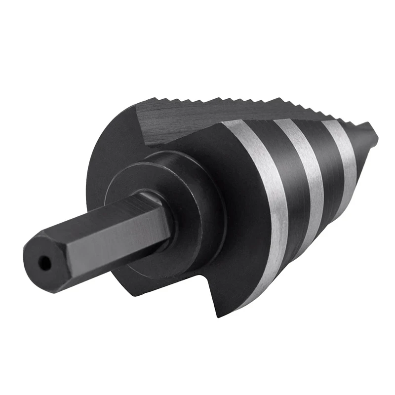 Big Deal от 7/8 до 1-3/8 HSS 6542 ступенчатое сверло с титановым покрытием двойной рифленой