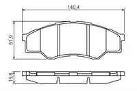 

986494425 for ten brake pad HILUX III PICKUP