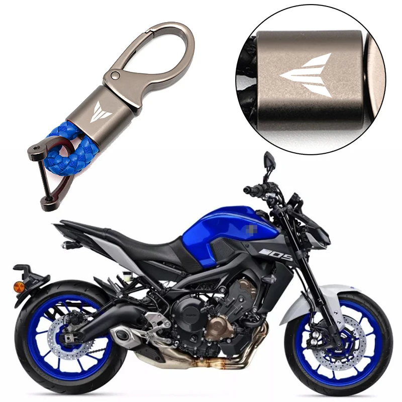 

New Motorcycle Keychain High Alloy Quality Braided Rope Keyring For Yamaha MT 07 09 MT-07 MT-09 MT07 MT09 FZ Key Accessories