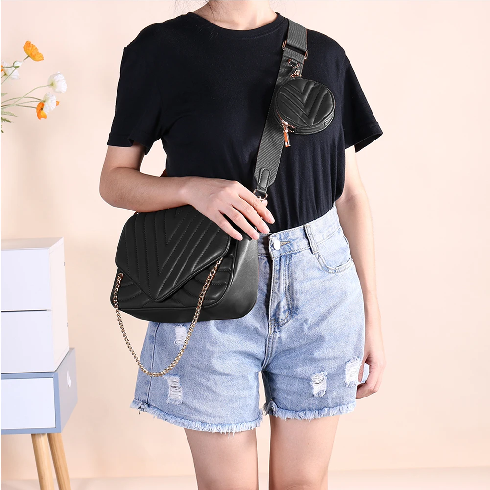 

Женская сумка через плечо из искусственной кожи, маленькая сумочка с ромбовидным узором и цепочкой для путешествий, повседневный Дамский к...