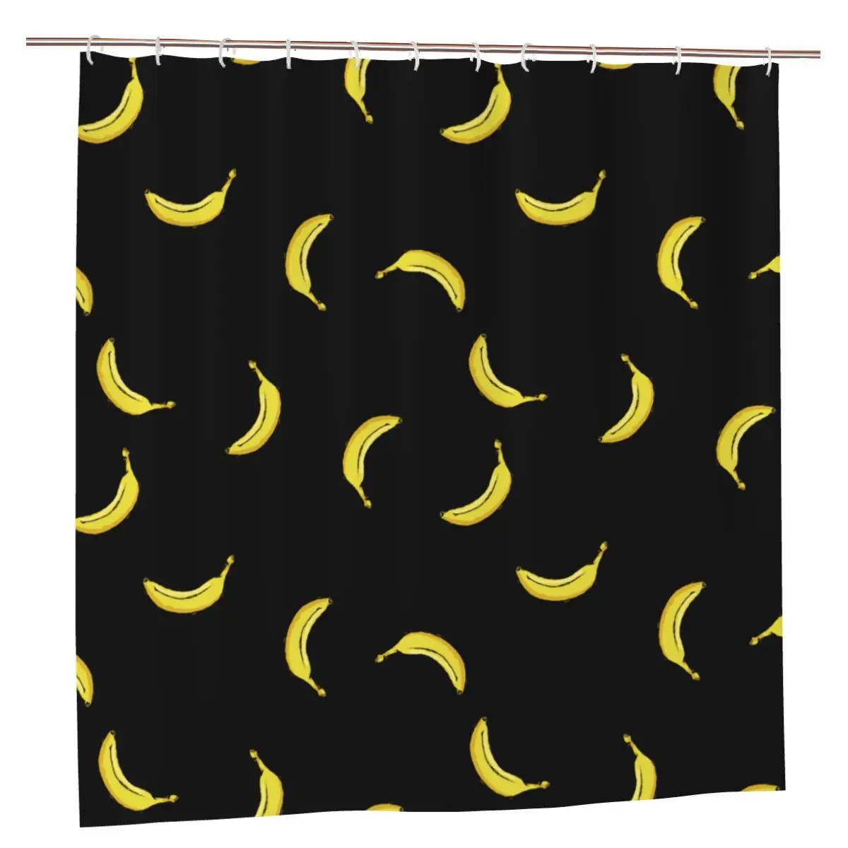 

Fruits Shower Curtains Bathroom Bath Curtains Banana Polyester Waterproof Frabic Curtain