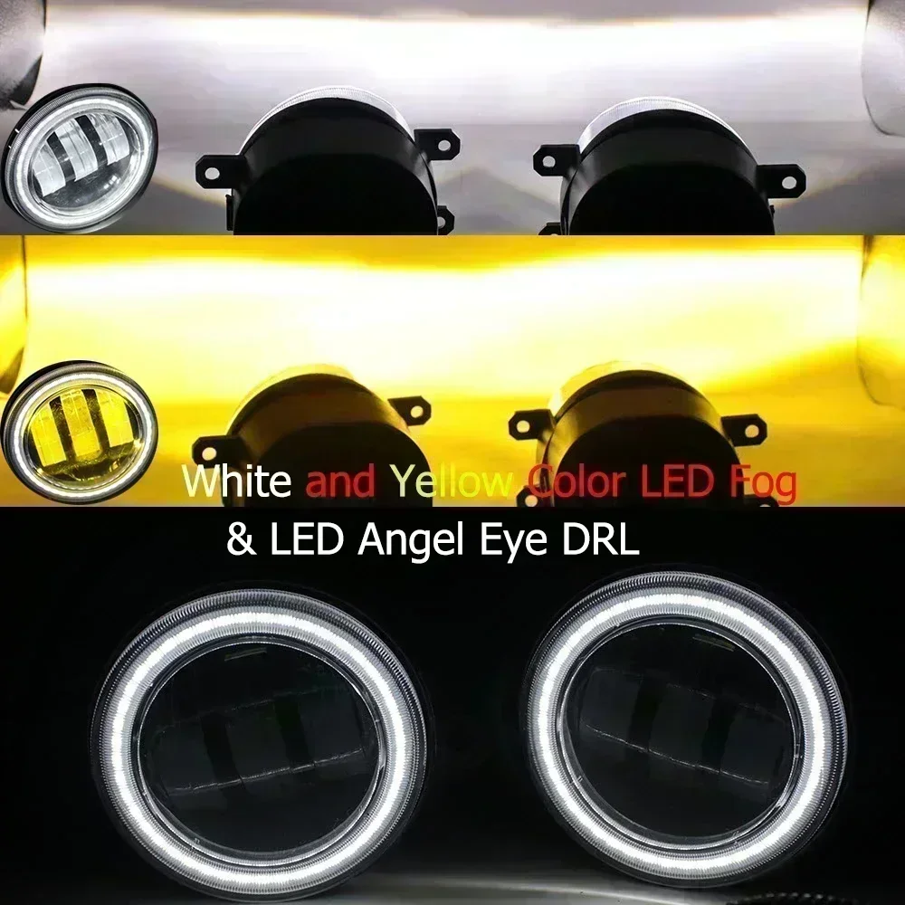 40 Вт светодиодные противотуманные фары Angel Eyes DRL для Fiat Cronos 2018 2019 2020 2021 2022 2023