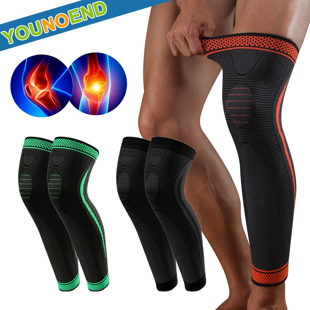 

Sport Full Leg Compression Sleeves Long Knee Support for Cycling Running Basketball Weightlift Workout Joint Pain Relief