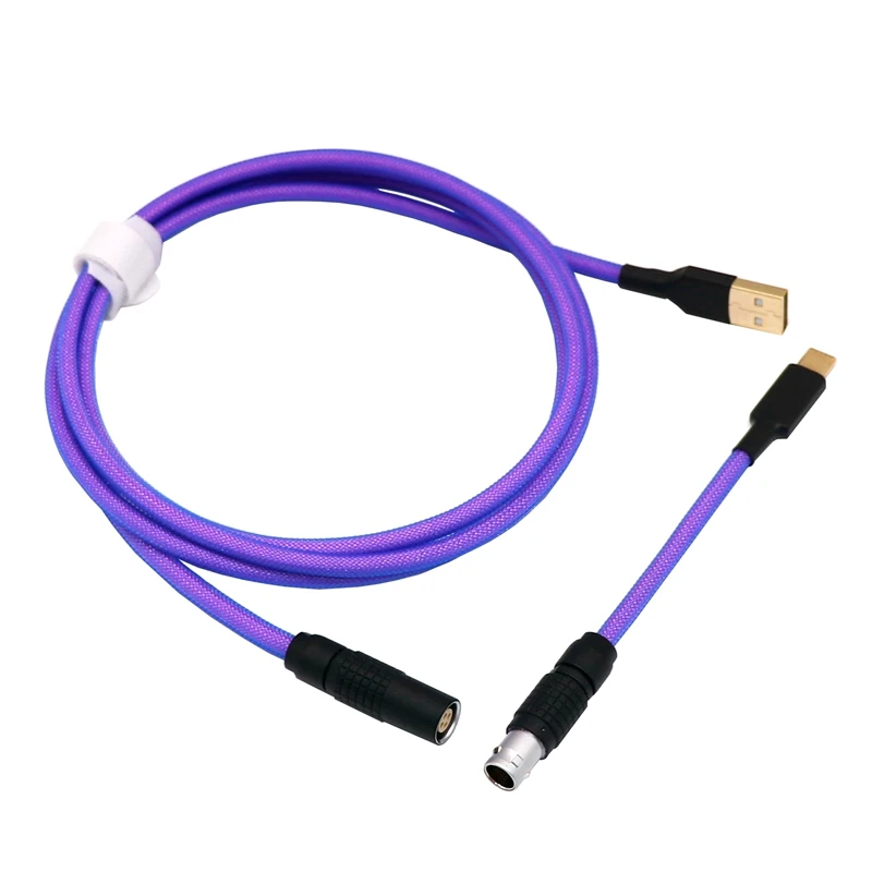 Фото Механическая клавиатура на заказ с USB на USB Тип C прямой кабель с Lemo 1B Aviator №2