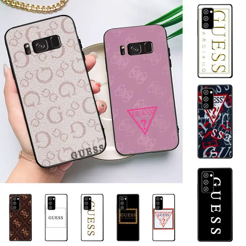 

Stylish Triangle Letter Guess Phone Case For Samsung Galaxy Note10Pro Note20ultra note20 note10lite M30S
