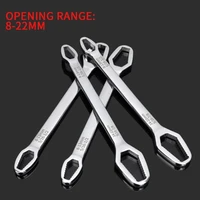 8 22mm double head torx wrench self tightening wrench adjustable glasses wrench double head ratchet spanner car repairing tools