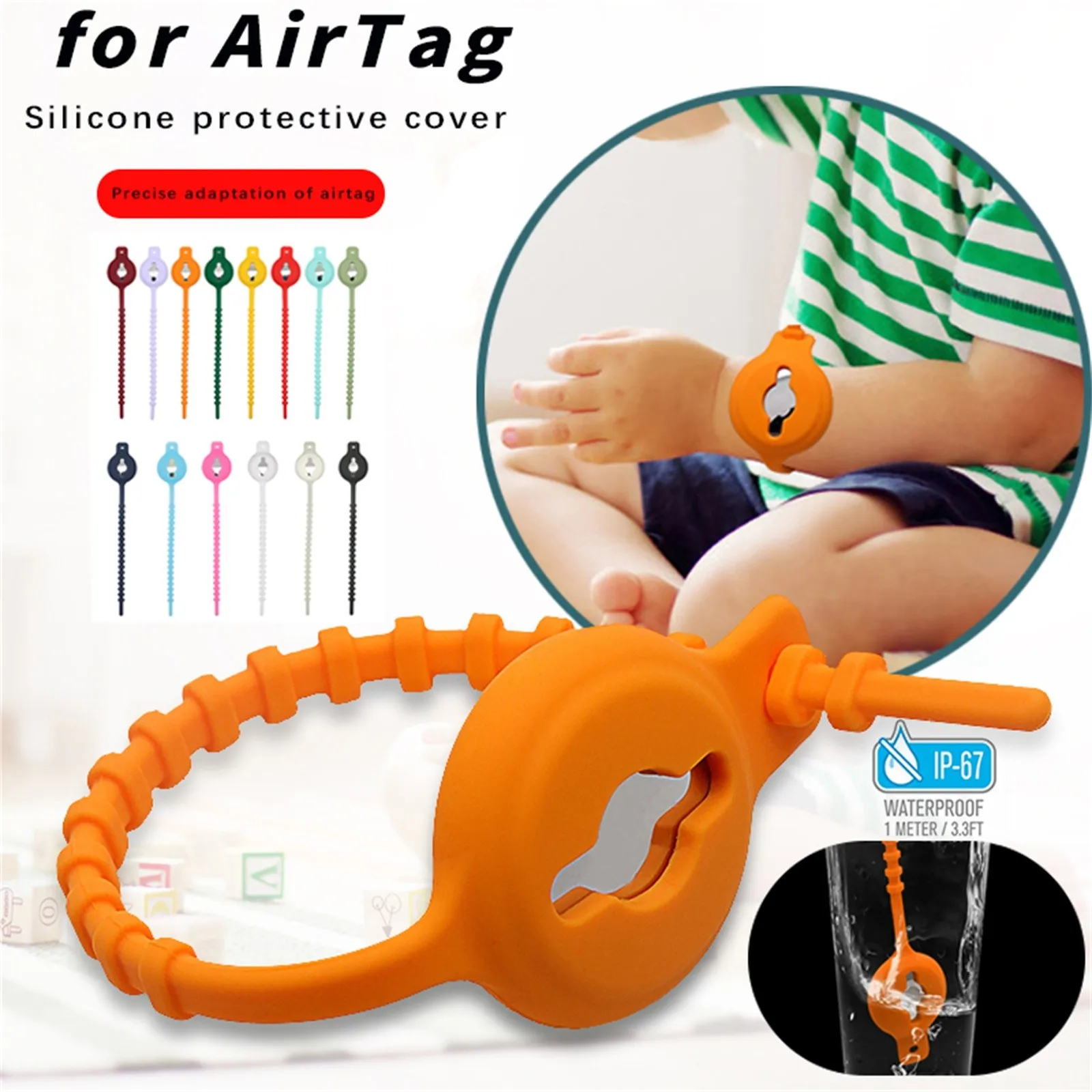 

Cover Silicone For Airtag Protective Type Suitable Anti-lost Positionin Child GPS Senior Alert Device No Monthly