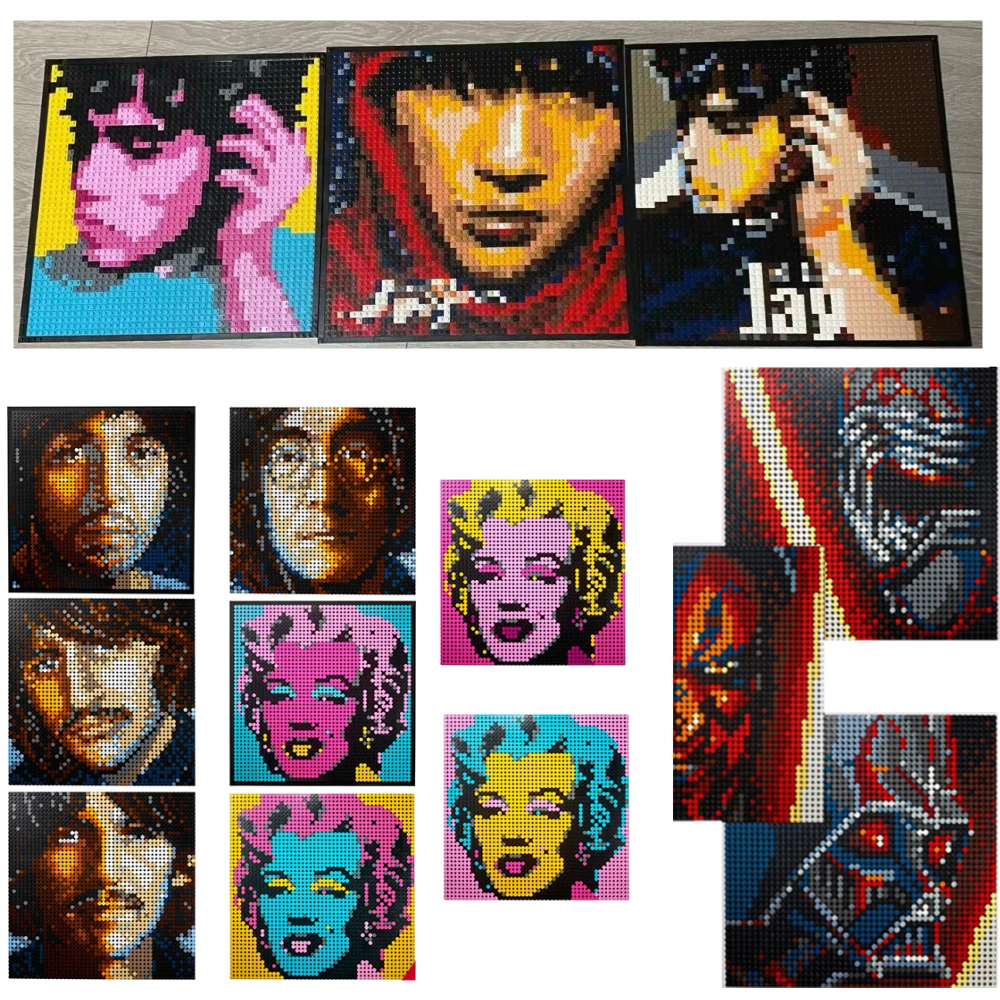 

В наличии, пиксельное искусство Дарта Вейдера, Совместимость с 31205, 31200, 31199, 31198, 31197, 31204, 31201, 31202, конструктор из строительных блоков, игрушки