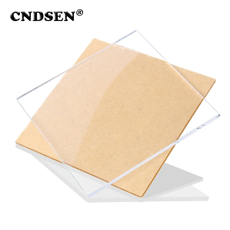 

1PC Acrylic Sheet High-transparent Plastic Plexi Glass Board For Display Plate UV Craft DIY Billboard Carving 100X100/200X200mm