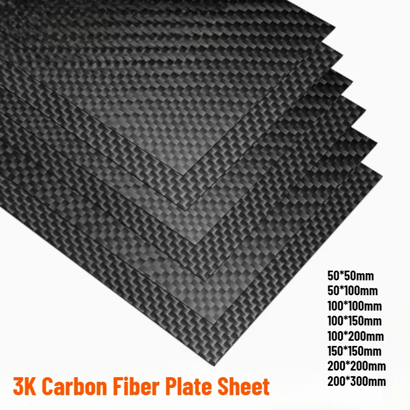 

Толщина: доска из углеродного волокна 3K 4/5/6/8/10 мм. Обычный матовый саржевый матовый лист из углеродного волокна для agriculuture 50*50 мм-200*200 мм.