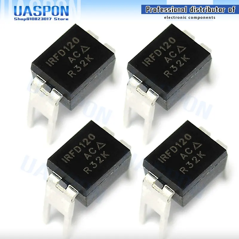 Новинка, оригинальный IRFD120 DIP4 IRFD120PBF DIP-4 IRF120 DIP, 5 шт.