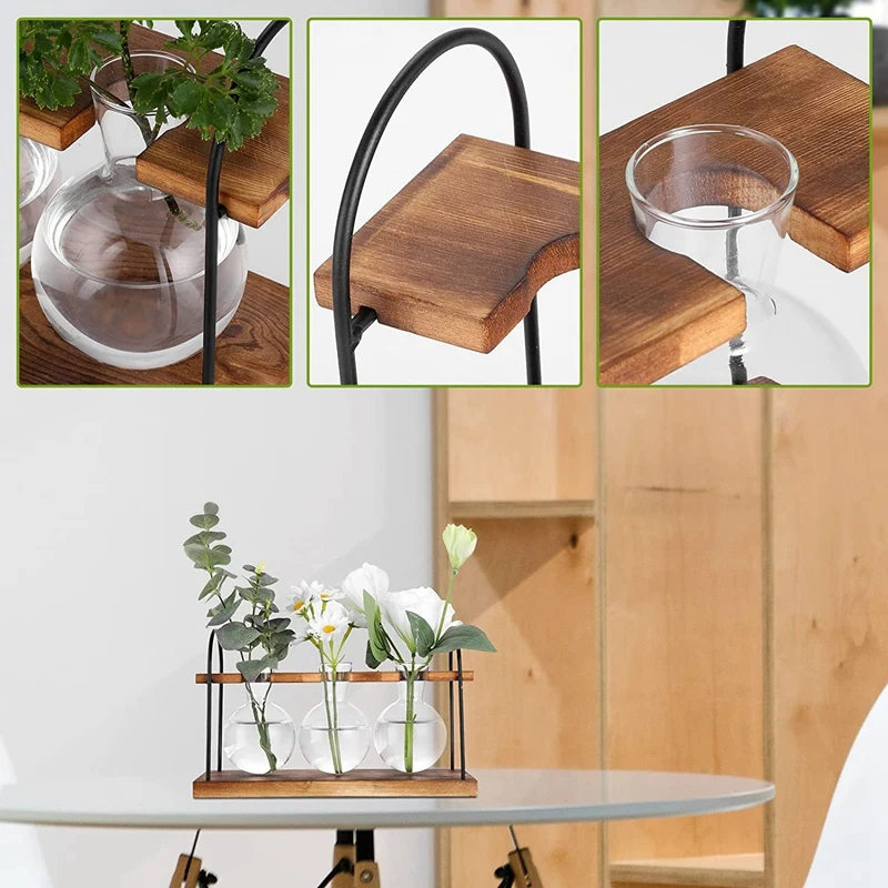 Станция для распространения растений с деревянной подставкой настольные