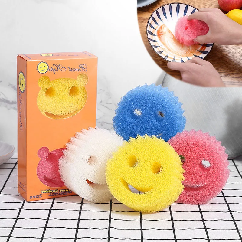 

1/4/8PCS Creativity Household Magic Dishwashing Sponge Kitchen Bathroom Migic Cleaning Wipe Strong Scouring Pad Miracle Sponge