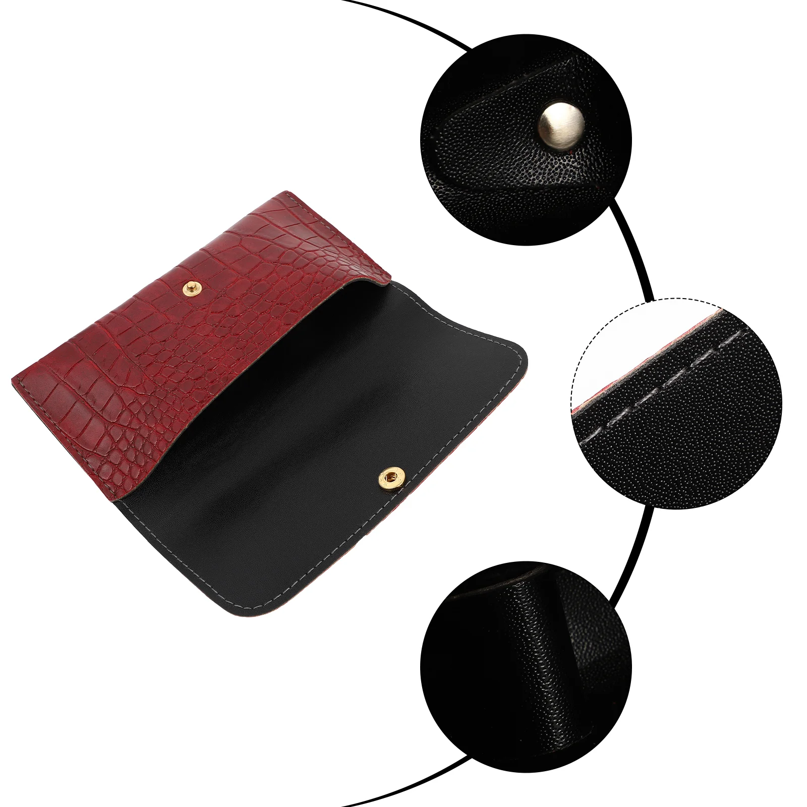 

Portable Glasses Case Jewelry Sunglasses Bag Holder Crocodile Skin Storage For