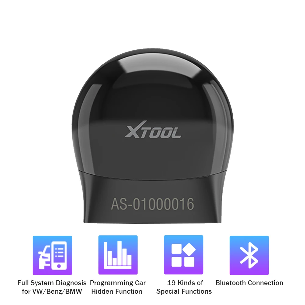 

XTOOL ASD60 HEX V2 OBD2 Scanner For VW Benz BMW Full Systems Diagnostic VAG COM 19.6 Free Update Software For Android/IOS