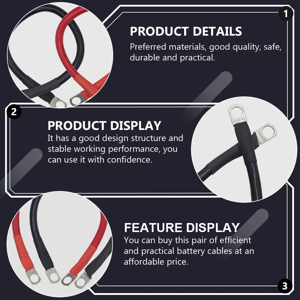 2 шт. 4awg кабель автомобильные аккумуляторы инвертор мощности преобразование