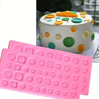 many shapes of buttons silicone mold chocolate diy mold fondant sugar sugarpaste fondants candies craft chocolate chip