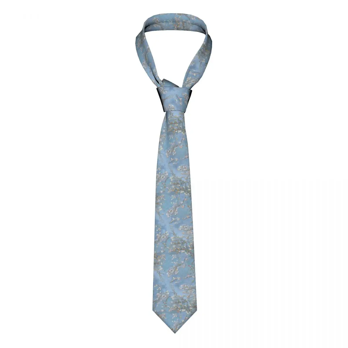 

Casual Arrowhead Skinny Blue Cherry Blossoms Necktie Slim Tie For Men Man Accessories Simplicity For Party Formal Tie