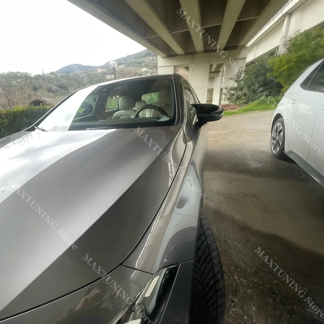Фото Накладки на боковые зеркала заднего вида для Mercedes Benz CLA C118 180 200 250 AMG CLA 35 45 2019 2020 2021, глянцево-черные, для внешнего тюнинга. №3