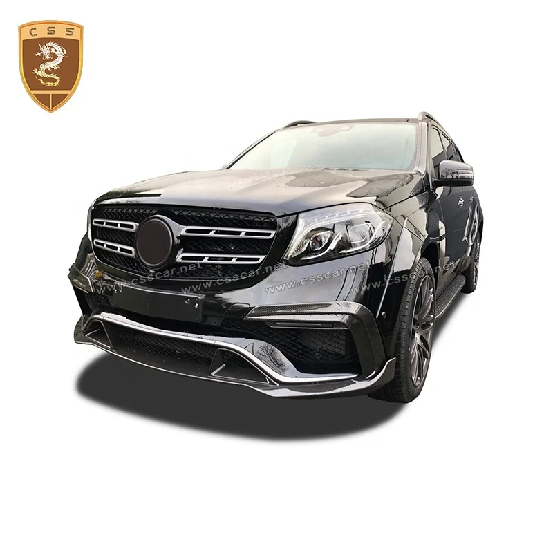Фото Автозапчасти в стиле Brabs из стекловолокна, автомобильное колесо, арка для бровей, комплект раструб для крыльев для Mercedes Benz GLS X166 №2