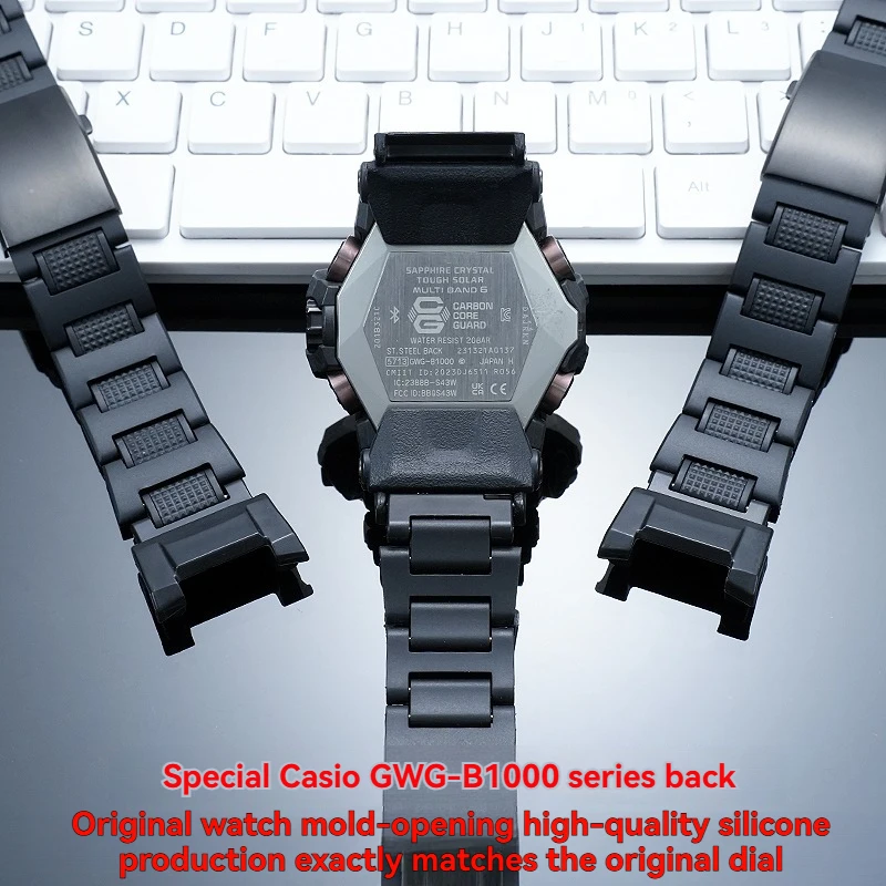 Фото Ремешок для часов Casio G-SHOCK GWG-B1000 Mudmaster, легкий композитный стальной пластиковый ремешок, аксессуары для модификации для занятий спортом на открытом воздухе №5