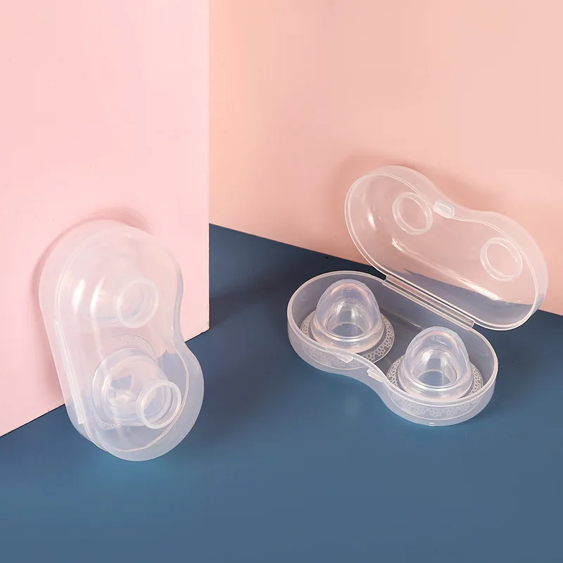 

2PCS Silicone Nipple Correction Niplette Nipple Shield Sucker Corrector Flat Silicone Nipple Breast Correction Inverted Nipple