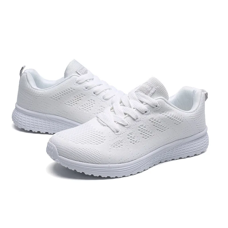 Women Tennis Shoes Breathable Mesh increasing Slip-on Female Footwear Outdoor Women Sneakers Thick Bottom Platforms Style Zapato