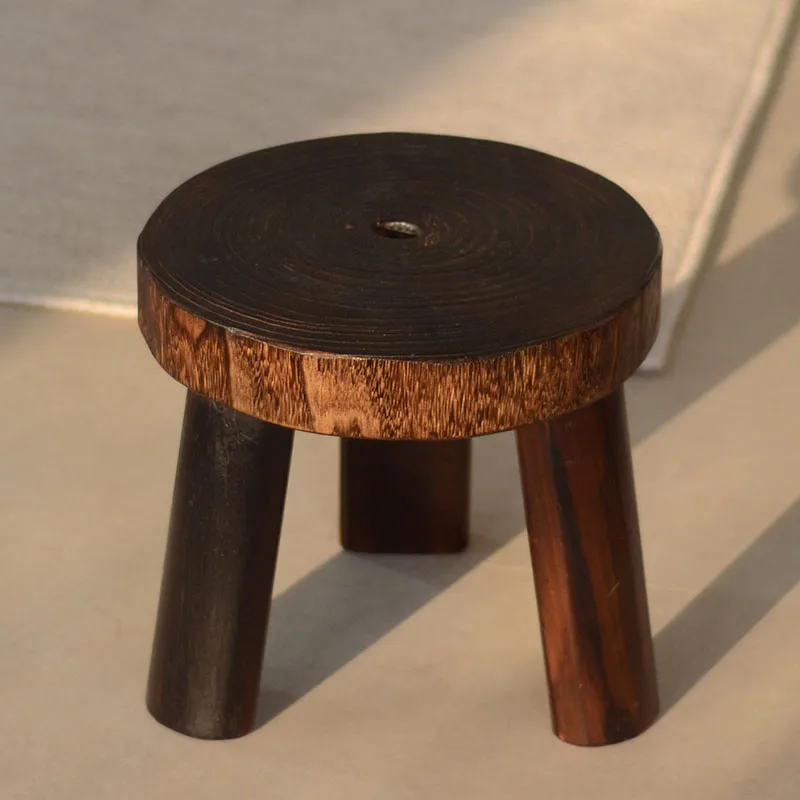 Съемные стулья из массива дерева с низкой подставкой для ног