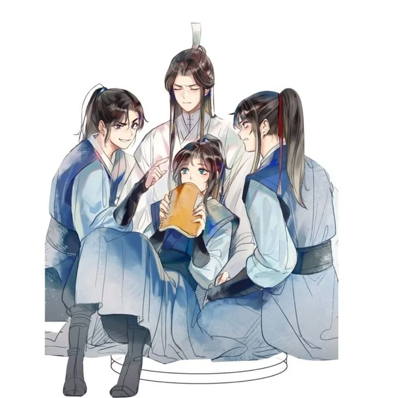 

Erha и его Белый Кот Shizun украшения стенд акриловые Аниме периферийные фигурки парные игрушки фигур экшн-модели украшения