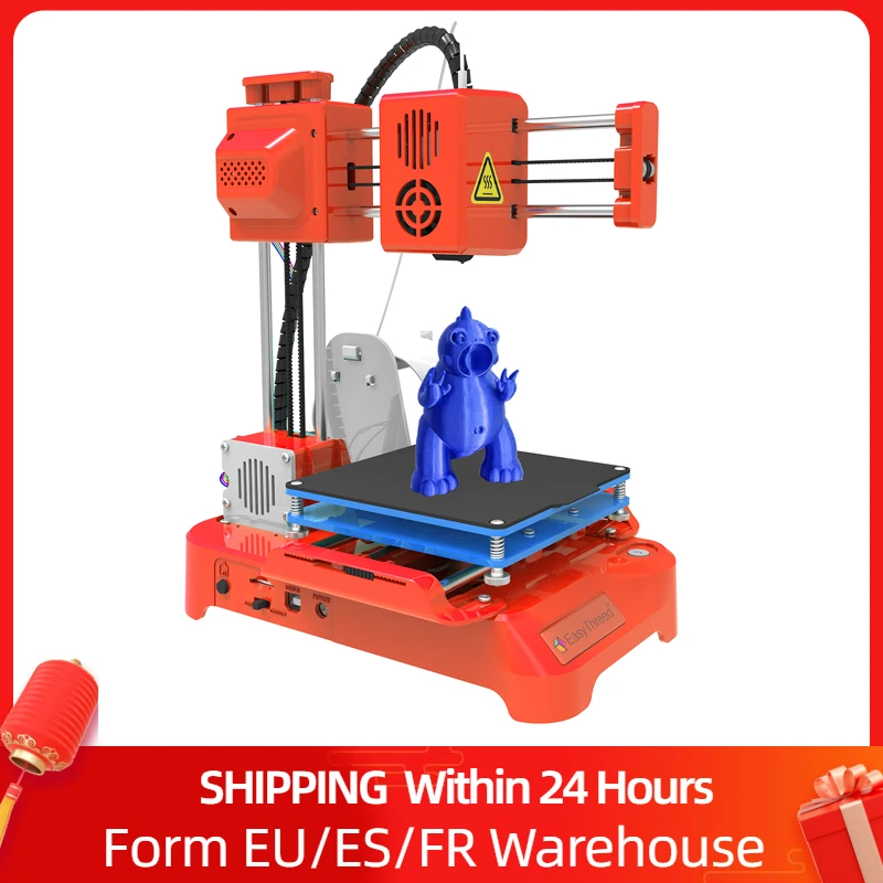 

EasyThreed ET-2000 X1 / K9 Mini Desktop Children 3D Printer 100*100*100mm Print Mute Printing with TF Card PLA Sample Filament