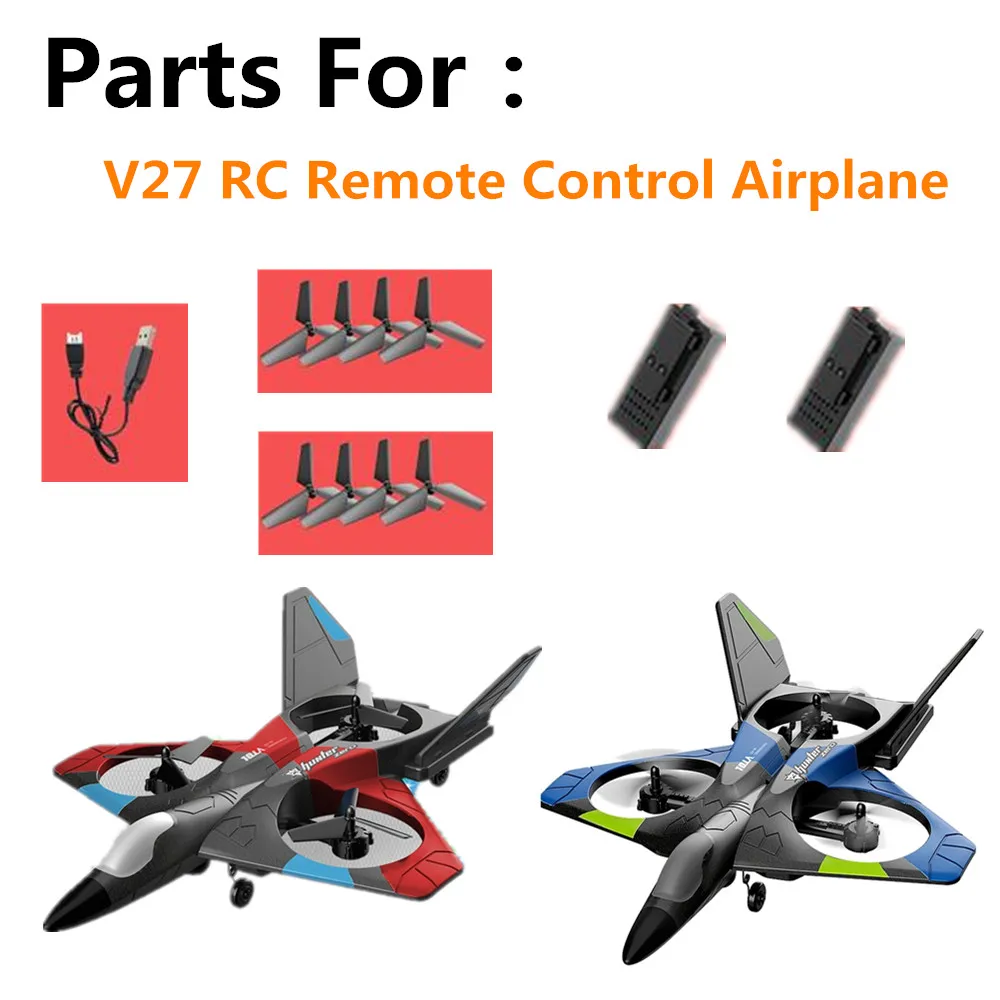 

4D-V27 батарея для дрона V27 пропеллер кленовый лист для V27 RC пульт дистанционного управления аккумулятор для самолета запасные части оригинальные аксессуары