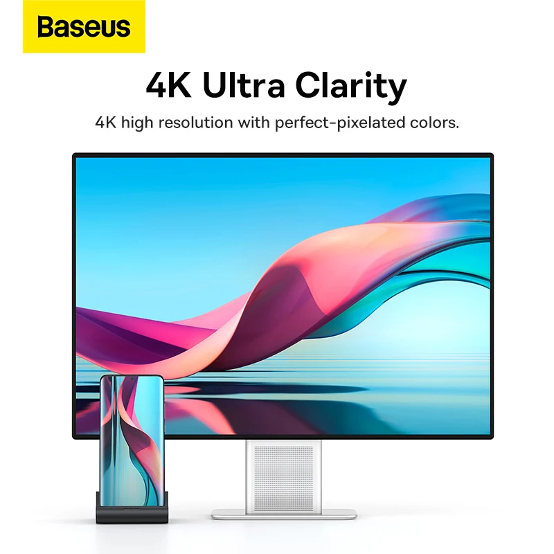 Док-станция Baseus с USB Type-C на 4K HDMI поддержка SD/TF 3 0 PD 100 Вт быстрая зарядка док-станция