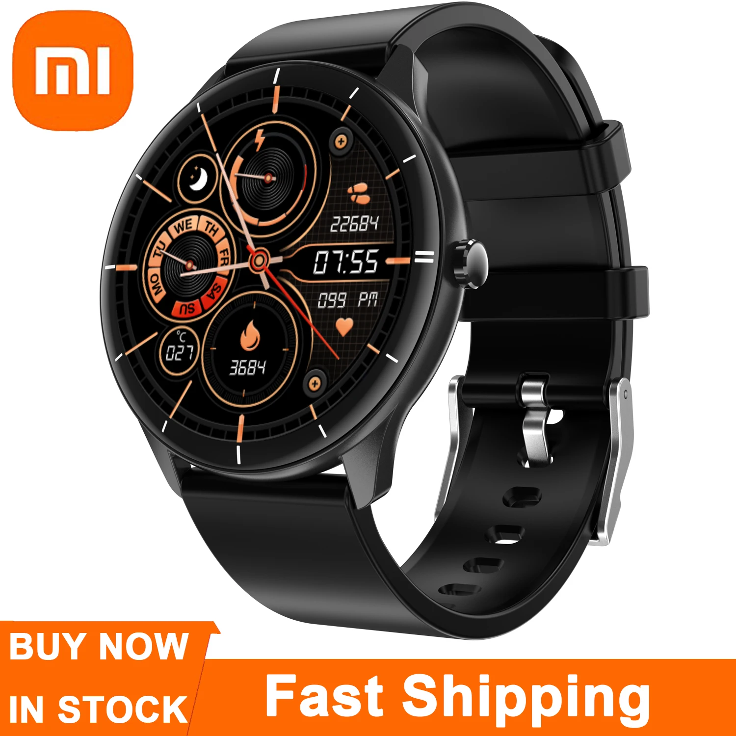 

Умные часы Xiaomi Mijia для мужчин и женщин, умные часы с монитором температуры тела, пульсометром, тонометром, монитором здоровья, умные часы