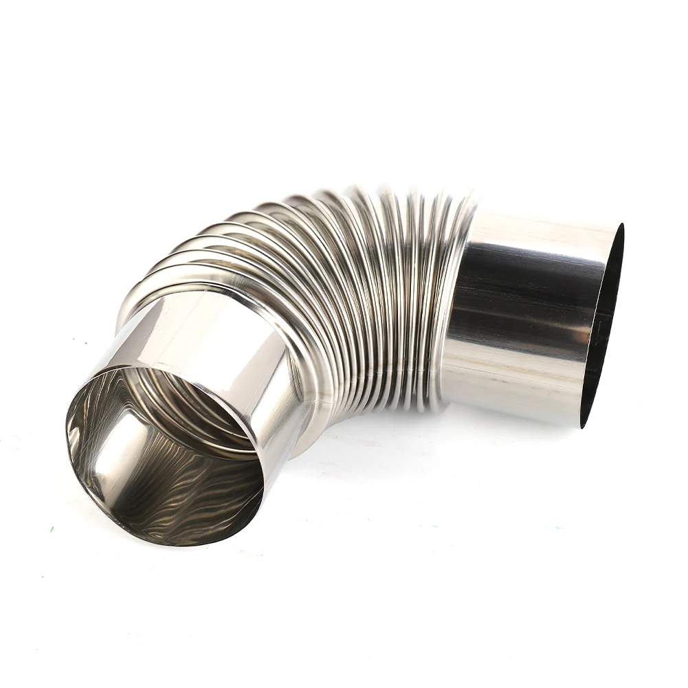 

90 Degree Elbow Pipe Elbow Chimney Liner Bend 90° Multi Flue Stainless Steel Stove Pipe Water Heater Brand New