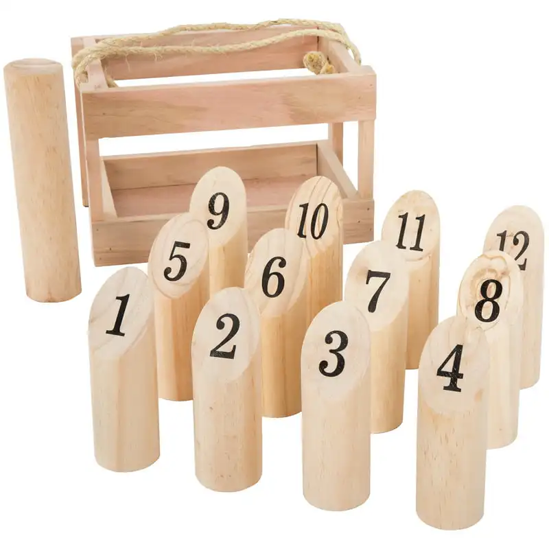 

Play Wooden Throwing for the Whole Family with Carrying Crate