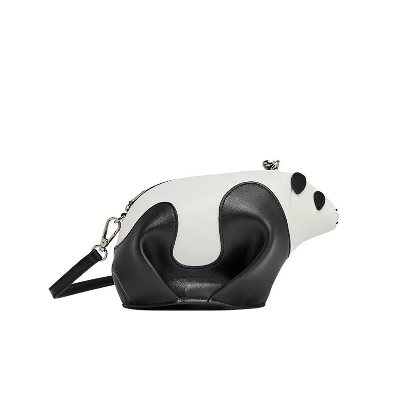 2024 Femme новая женская сумка из натуральной кожи с пандой на одно плечо через