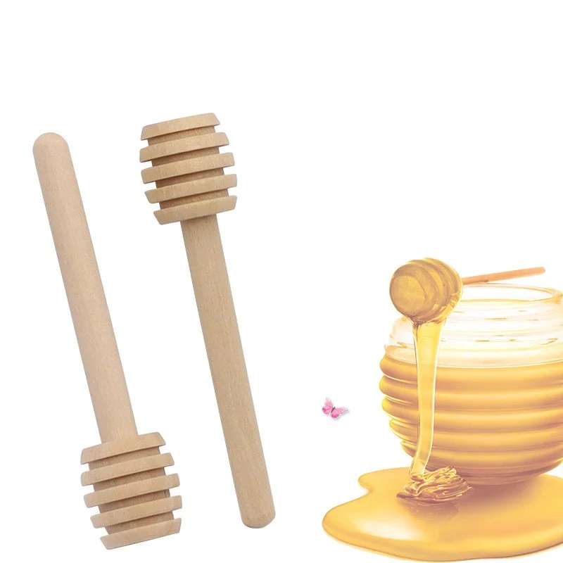 

20Pcs Wooden Honey Stick 8cm 10cm Stirring Stick Milk Coffee Jam Tea Wooden Stirring Stick Honey Spoon Kitchen Tool