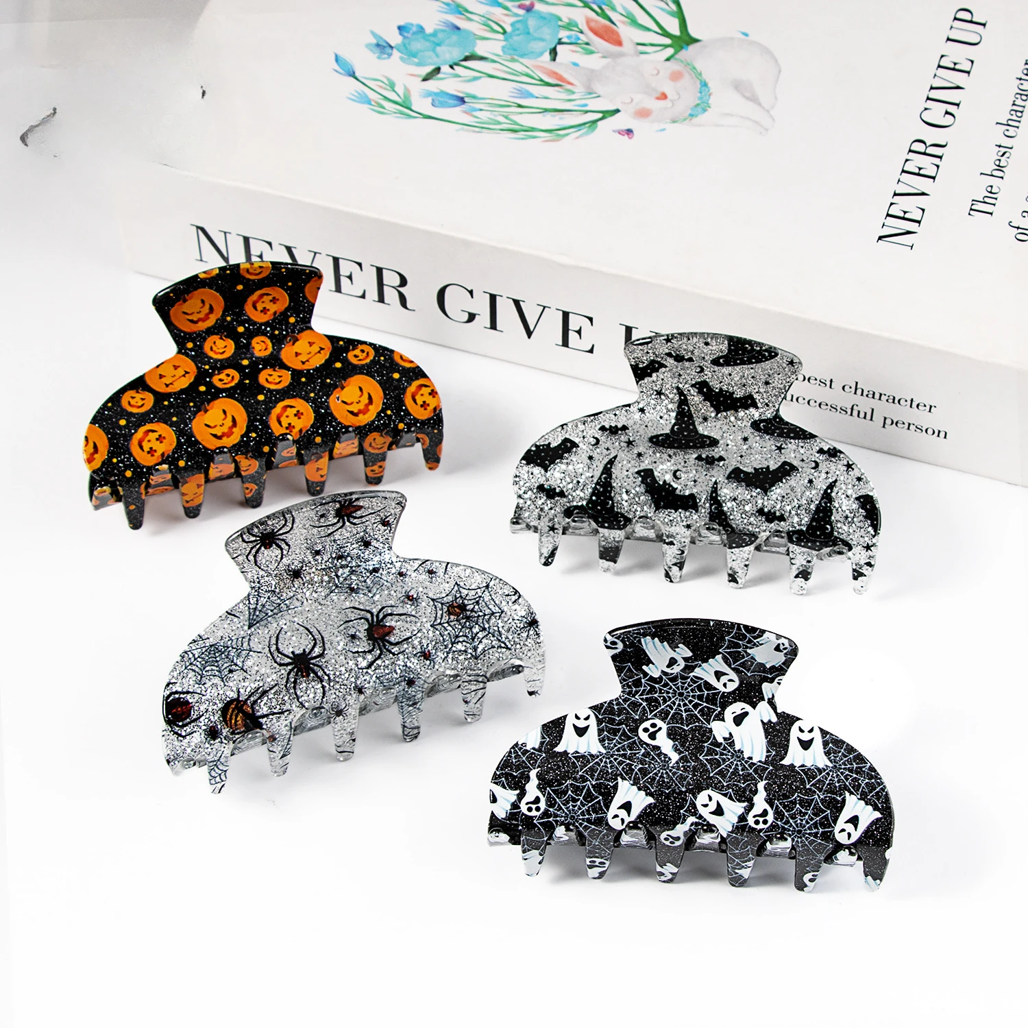 

2023 Halloween Clamping Hair Clip Funny Multi Functional Claw Clip Headwear New Hair Clamping Accessories for Women