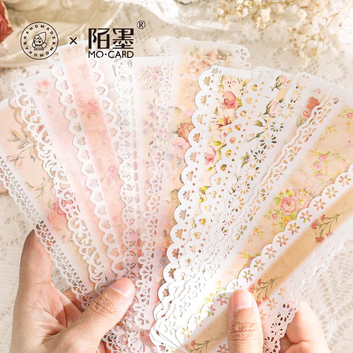 

10pcs/lot Memo Pads Material Paper Vintage Soft Light Floss Junk Journal Scrapbooking Cards Retro Background Decoration Paper