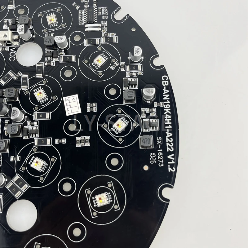 Профессиональная светодиодная плата 19x12 Вт/19x15 Вт RGBW Wash/Zoom DMX512 для подвижных фар с