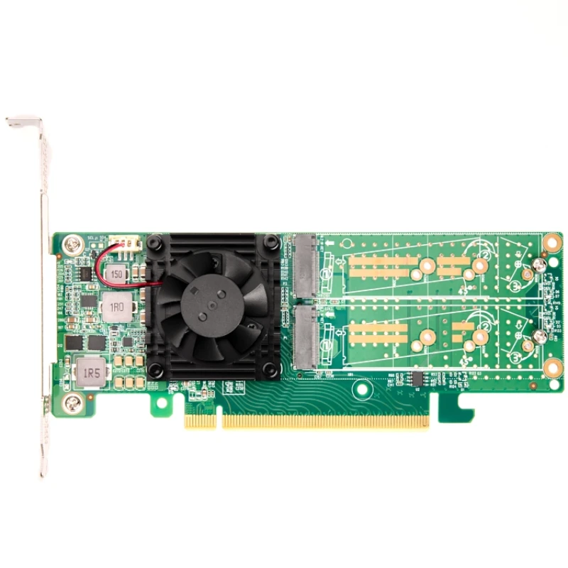 

M.2nvme Solid State SSD Expansion Server Transfer to 4-Port Adapter Card PLX Master Control